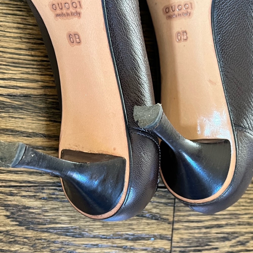Gucci heels brown size 6 - Picture 4 of 8